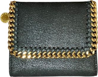 Stella McCartney Stella Mccartney Black Faux Leather Wallet (Tri-Fold) (Pre-Owned)