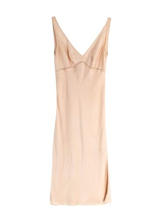 Prada Champagne Silk Slip Dress Size S