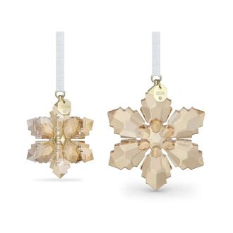 Swarovski Jaarlijkse Editie Feestelijke 3D Ornament Set 2026 - Dames - Accessoires - Geel - Maat: ONE Size Poliester