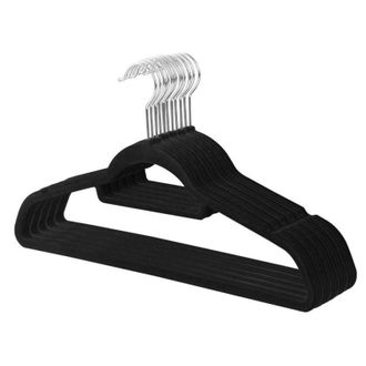 OEM Juego De 30 Perchas Antideslizantes De Abs Flocado Para Guardar Ropa En Casa. Un Perchero M&aacute;gico Y Sin Costuras