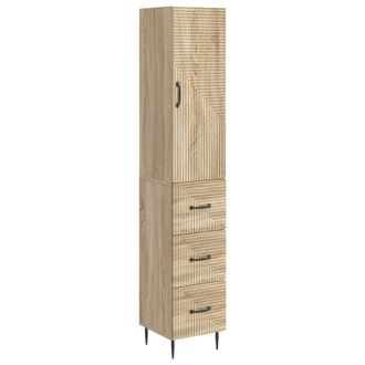 vidaXL Juego De Armarios 2 Uds. 33 X 34,5 X 90 Cm Madera De Ingenier&iacute;a Vidaxl