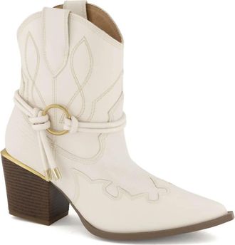 Andrea Womens Western Fashion Boots In Bone