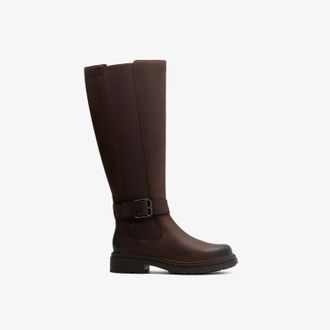 Clarks Orinoco 3 Tall Dark Brown Leather