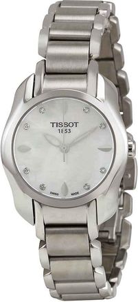 Tissot Trend T-Wave Mother of Pearl Dial Diamond Ladies Watch T023.210.11.116.00