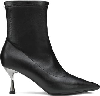 Cult pointed toe heel boots - women - Calf Leather/Calf Leather/Rubber - 35 - Black