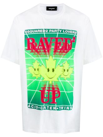 Dsquared2 T-shirt con stampa - Bianco
