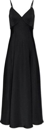 AllSaints Irina Maxi Slip Dress - Dames - Maxi kleedjes - Zwart - S - Polyester - Kleedjes