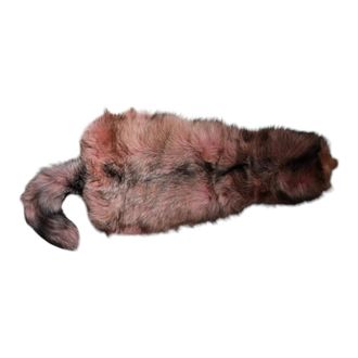 Dolce & Gabbana Winter Scarves, female, Pink, Size: ONE SIZE Frost Fox Fur Neck Warmer Winter Scarf