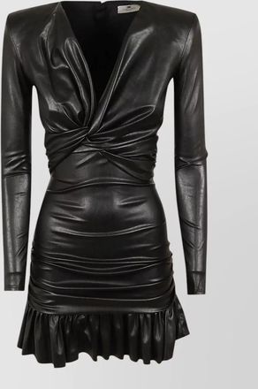Elisabetta Franchi draped knotted mini dress