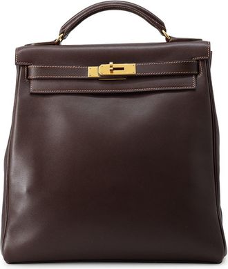 Herm&egrave;s Havane Gulliver Leather Backpack (Pre-Owned)
