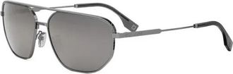 Fendi Smoke Mirror Pilot Mens Sunglasses FE40154U 12C 61