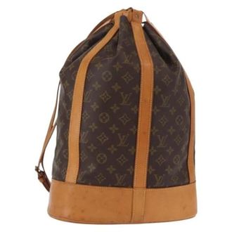 Louis Vuitton Vintage, unisex, Bruin, ONE Size, Pre-owned Vintage Canvas Rugzak
