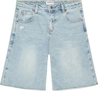 Janice Shorts - Dames - Denim shorts - Blauw - W27 - Denim - Korte Broeken