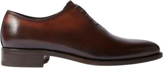 Scarosso Gianluca Handgemaakte Oxford Schoenen - Heren - Veterschoenen - Bruin - 46 EU - Leer - Schoenen