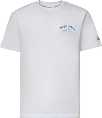 MC2 Saint Barth Portland Katoenen T-shirt - Heren - T-shirts - Wit - S - Katoen - Tops
