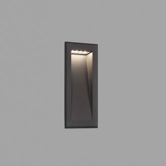 Netlighting Soun Outdoor Led Dark Grey Recessed Wall Lamp IP65