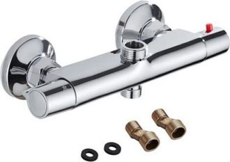 OEM Mezclador Termost&aacute;tico Para Ducha Con 2 Salidas, Grifo De Ducha De Lat&oacute;n, Mezclador Antiescaldaduras De Lat&oacute;n Cromado Para Ba&ntilde;era O Ba&ntilde;o