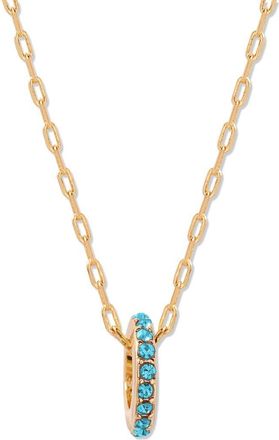 Brook & York Gabby Birthstone Necklace in Gold/dec at Nordstrom