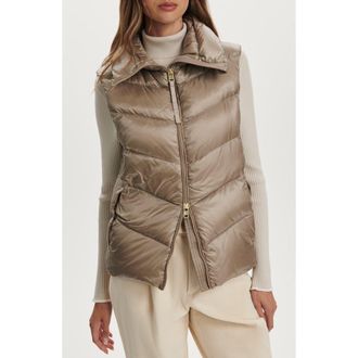 Varley Bextor 700 Fill Power Down Puffer Vest in Simply Taupe at Nordstrom, Size Medium