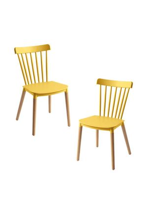 Regalos Miguel Regalos Miguel - Packs Sillas Comedor - Pack 2 Sillas Leka - Amarillo
