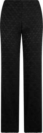Alberta Ferretti Rechte broek - Dames - Straight fit broeken - Zwart - S - Broeken