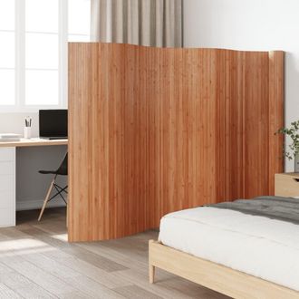 vidaXL Biombo Divisor De Bamb&uacute; Marr&oacute;n 165x800 Cm Vidaxl