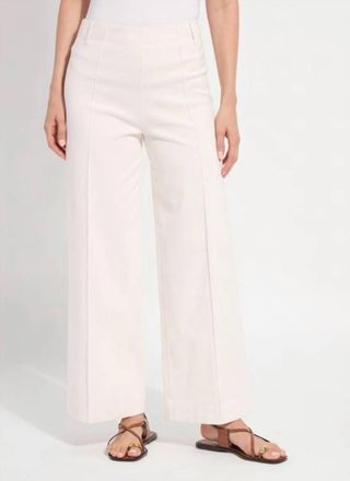 Lyss&eacute; Womens Nova Hi Waist Pintuck Denim Jean In White