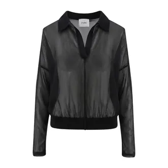 Nude Nude, Dames, Tops, Zwart, Maat: XS Katoen