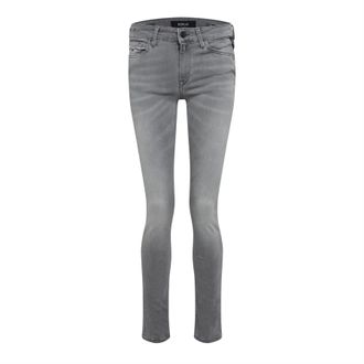 Replay Womens New Luz Skinny-Fit Jeans in Grey Cotton - Size 29W/32L