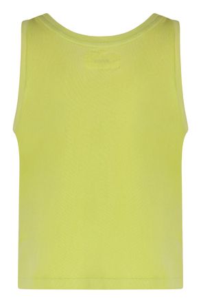 The Great. Ribbed Cotton Tank Top - Green