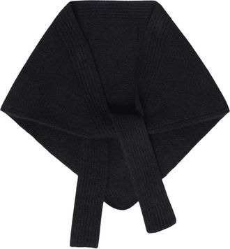 Jacquemus Le Chale Gros Grain Sjaal - Dames - Wintersjaals - Zwart - ONE Size - Wol - Accessoires