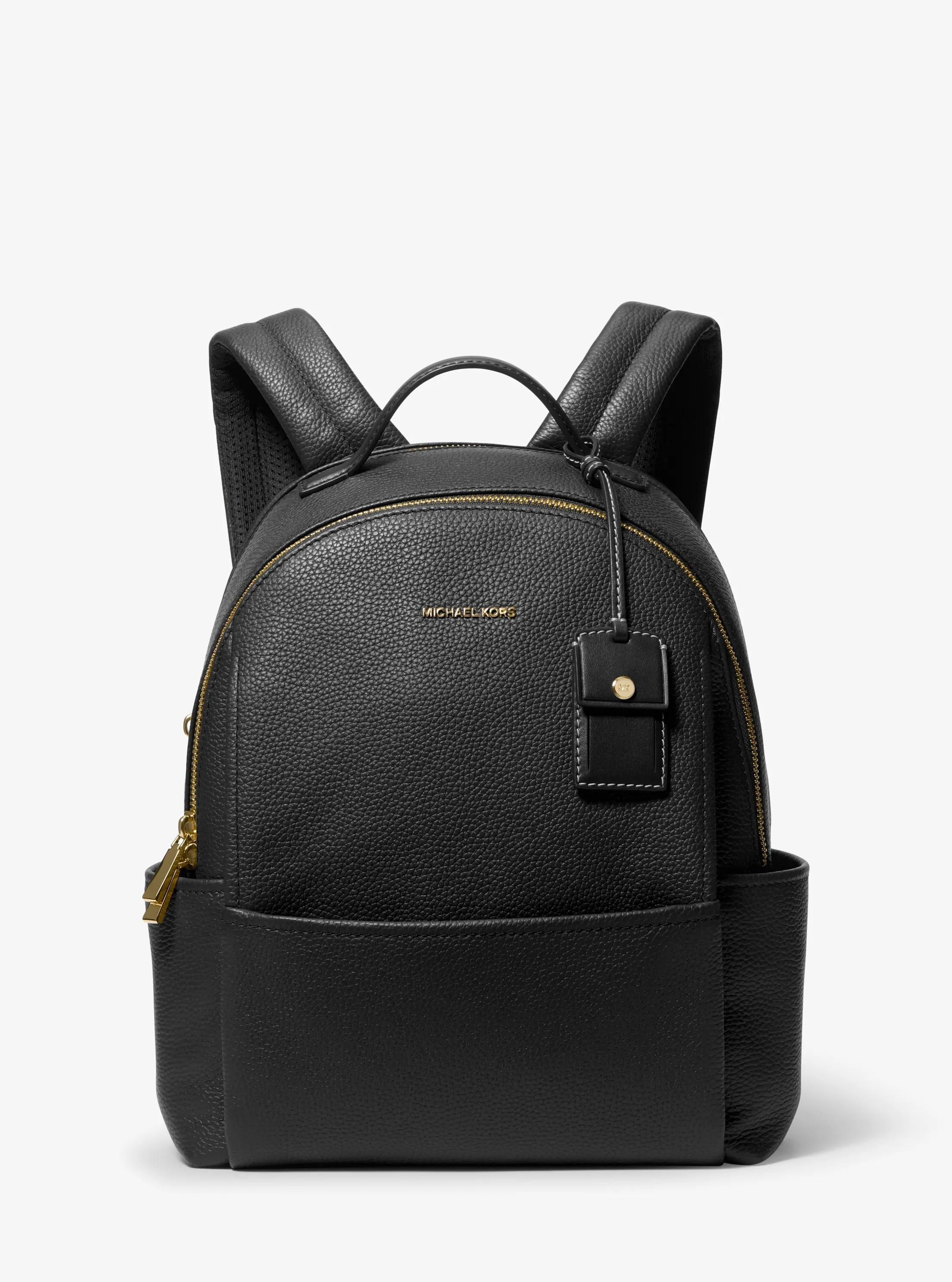 Michael  Kors black book bag Leather Backpack Michael Kors Black Backpack Purses Backpack  main image 2