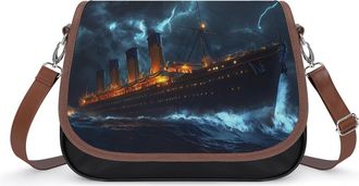 Generic Titanic in Thunder Fashion Womens Crossbody Bags Novelty Handbag Shoulder Bag Purse