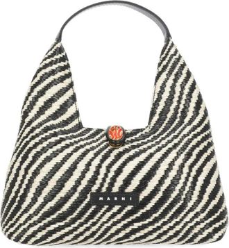 Marni Handbags, female, Black, Size: ONE SIZE Trapeze Mini Top Handle Bag