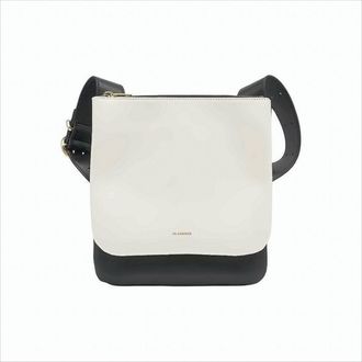 Jil Sander Two-Tone Structured Shoulder Bag With Adjustable Strap