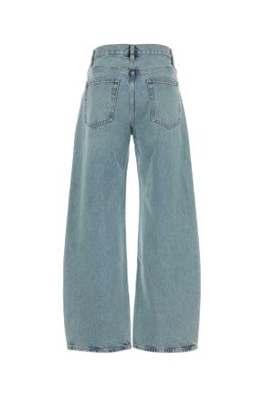 Frame Denim Womens Denim The Bow Wide-Leg Jeans Otlw Exterior: Cotton
