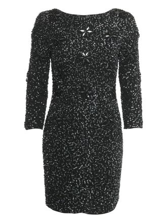 Armani sequins beaded mini dress - Black