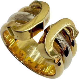 Cartier Pink Gold White Gold Yellow Gold Yellow Gold (18K) Pink Gold (18K) White Gold (18K) Band Ring (Pre-Owned)