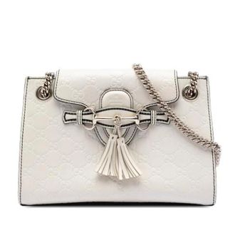 Gucci Pre-owned Shoulder Bags, female, White, Size: ONE SIZE Pre-owned The Emily Shoulder Bag