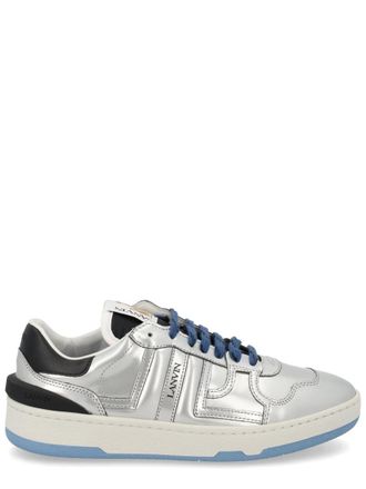 Lanvin Silver Clay Reflective Low-Top Sneakers