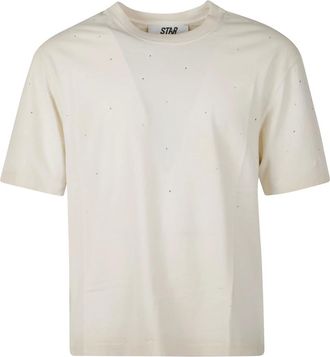 Golden Goose Star T-Shirt - Heren - Tops - Wit - Maat: S Katoen