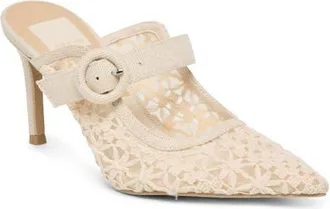 Dolce Vita Keekee Pointed Toe Pump in Natural Cross Hatch at Nordstrom, Size 9.5