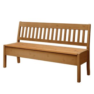 Maison Belfort home24 Maison Belfort Sitzbank Boston Massivholz Kiefer Laugenfarbig 169x93x46 cm (BxHxT) Landhaus