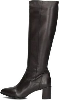 Notre-V Schoenen, Dames, Bruin, 42 EU, Wol, Bruine Hoge Laarzen met Puntige Neus