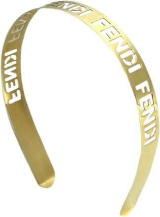 Fendi Pre-owned Accessories, female, Yellow, Size: ONE SIZE Pre-owned Metal Hair Accessories