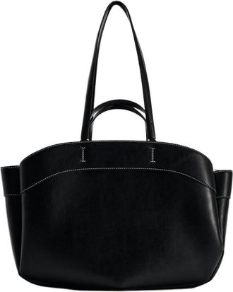 Generic Compatible For Womans shoulder bag Leisure and portable bucket-shaped Womens handbag(Black)