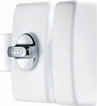 ABUS Catenaccio Abus V83 cb 45 w ek - Scocca bianca, cerniera in acciaio, chiave in acciaio cromato - Doppio cilindro