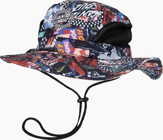Santa Cruz Mens Santa Cruz Mens Collage Boonie Bucket Hat - Multi - OS - Size: ONE size