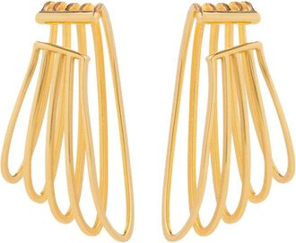 Federica Tosi Womens Ear Cuff Earrings, Gold Metallic