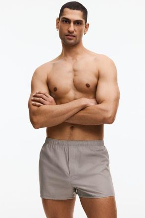 H&M 4-pack Woven Boxer Shorts in Khaki Green/checked at Nordstrom, Size X-Large